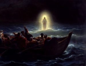 Jesus calming the sea. Spiritual Exercises.